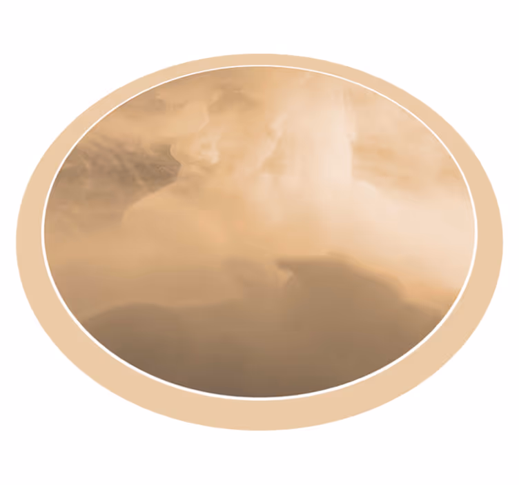 Jemné krémové vlny Koupelnový vinylový koberec - TenStickers