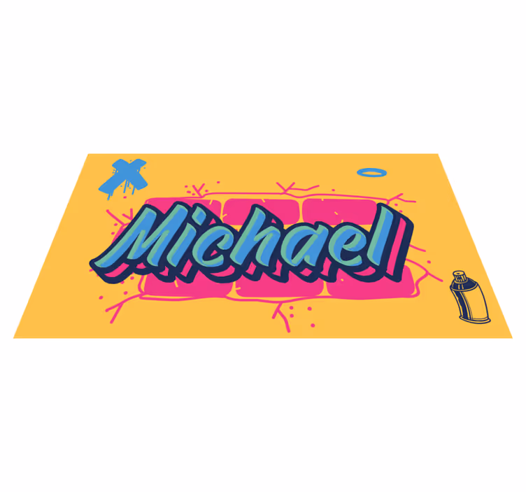 Dope styl graffiti design personalizovaná vinylový koberec - TenStickers