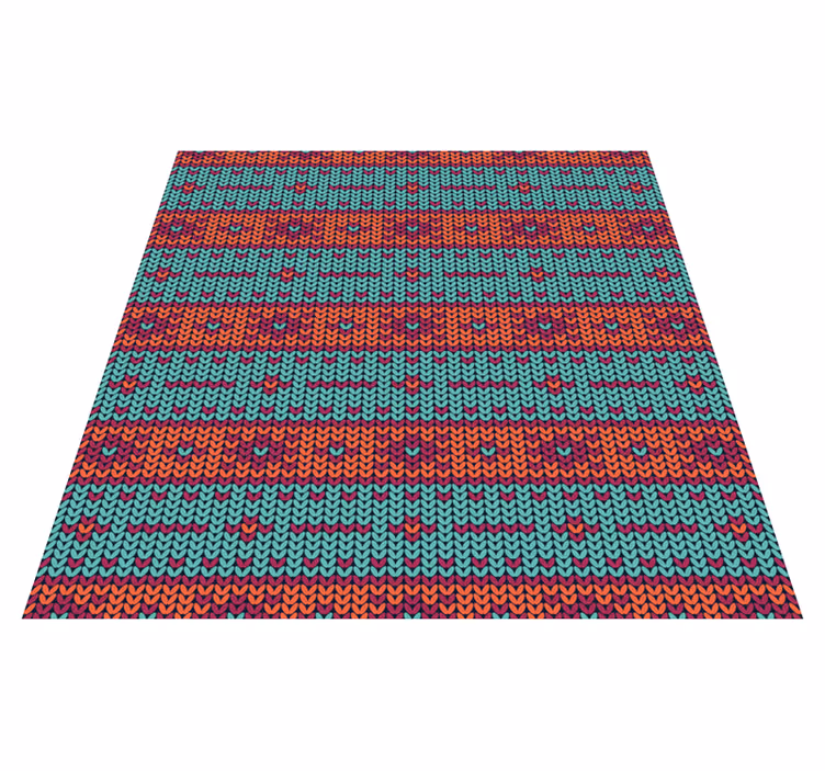živý geometrický motiv Etnický vinylový koberec - TenStickers