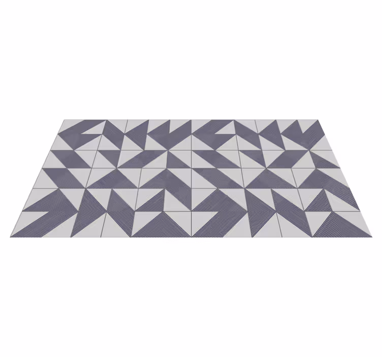 Trojúhelníkový koncept Geometrický vinylový koberec - TenStickers