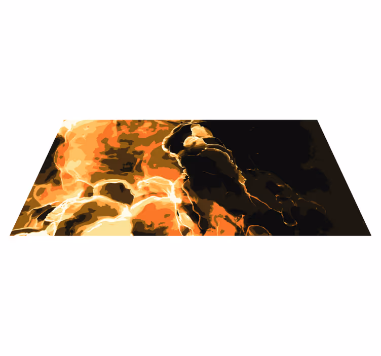 Ohnivý efekt Mramorový vinylový koberec - TenStickers