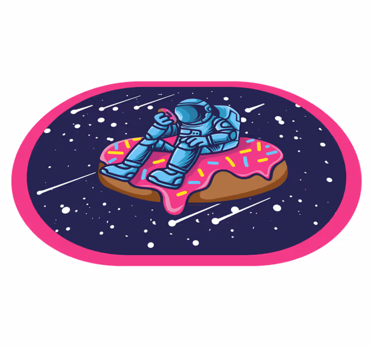 Astronaut na koblize Vinylový koberec pro teenagery - TenStickers