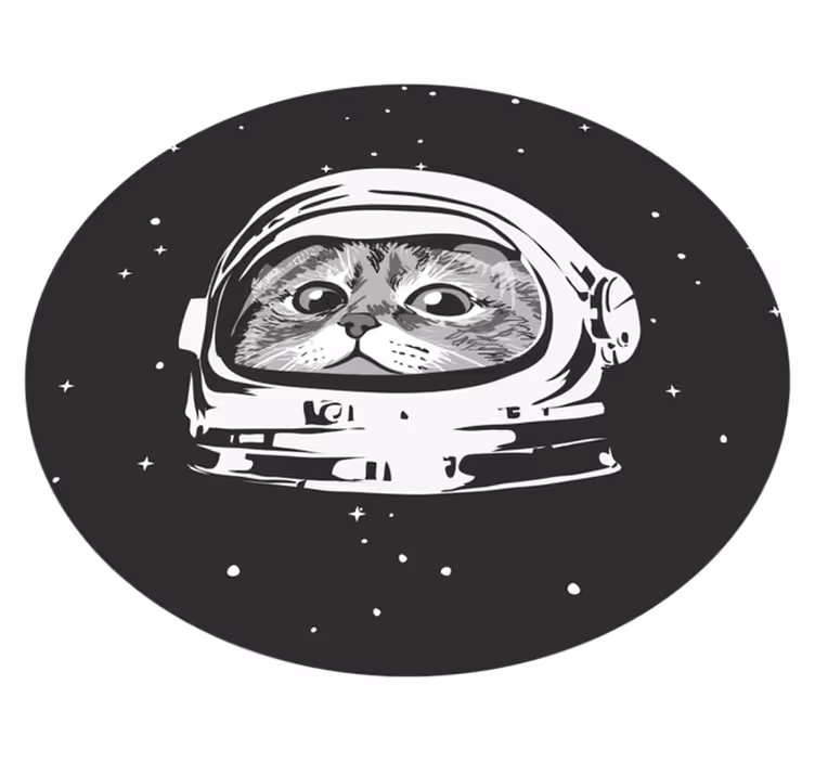 Dobrodružství vesmírné kočky Vinylový koberec pro děti - TenStickers