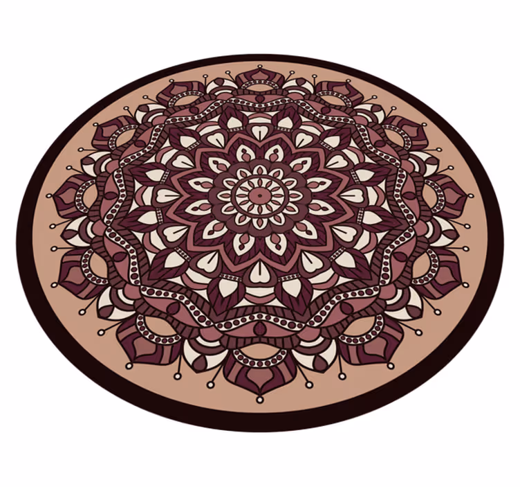 Podrobný vinylový koberec mandaly - TenStickers