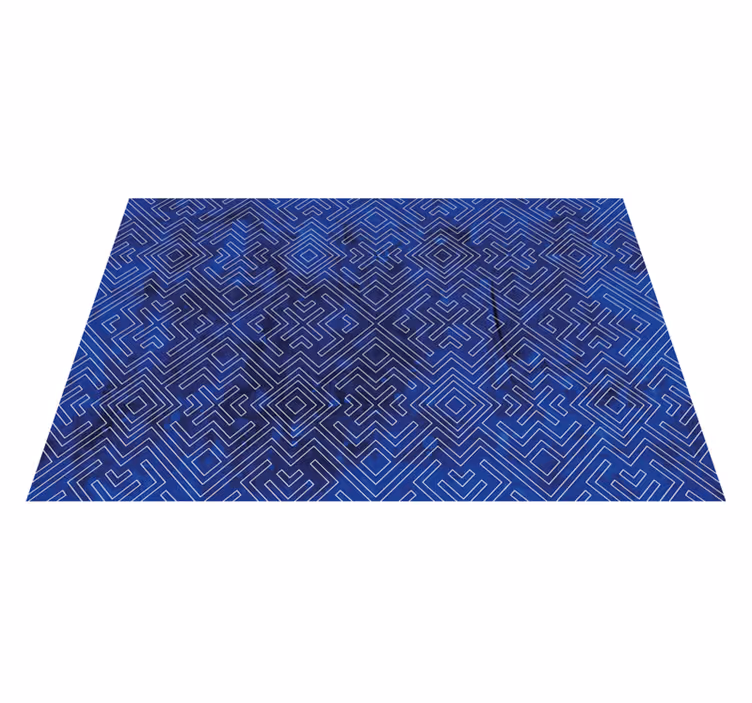 Námořnický kmenový design Geometrický vinylový koberec - TenStickers