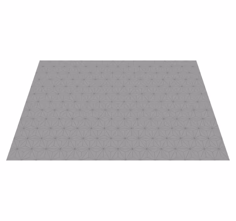 Geometrický šedý motiv Vinylový koberec s efektem dlaždic - TenStickers