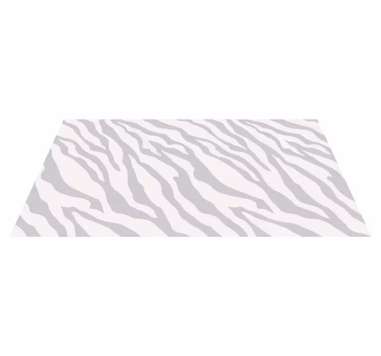 Světle šedý zebra vzor zvířecí koberec - TenStickers