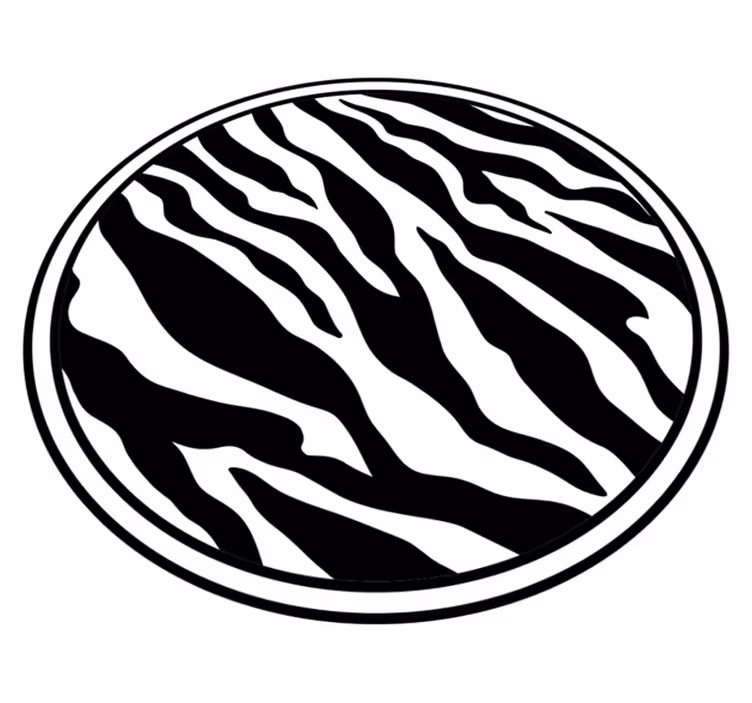 Elegantní zebry Vinylový koberec se zvířecím potiskem - TenStickers