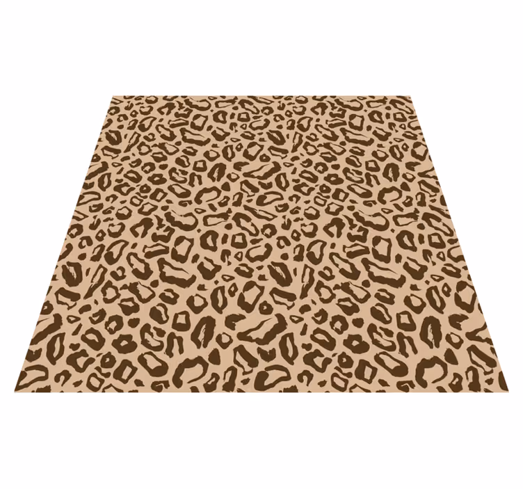 Vinylový koberec se zvířecím potiskem hnědý leopardí vzor - TenStickers