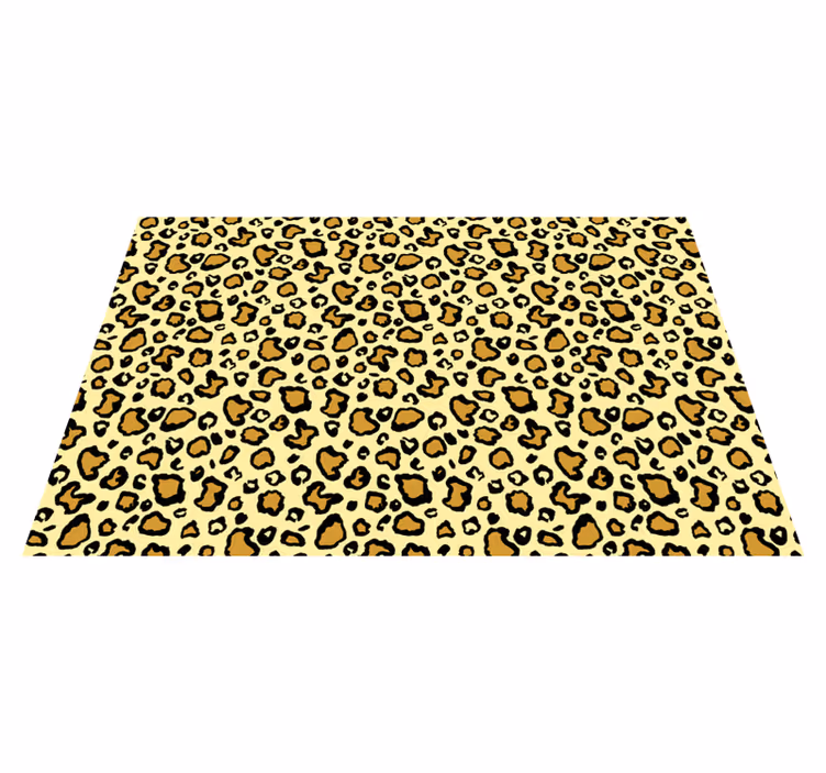 Leopardí vzor hravý Vinylový koberec se zvířecím potiskem - TenStickers