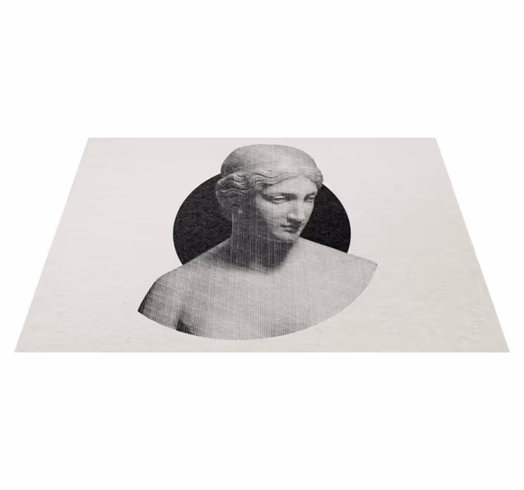 Klasický sochařský profil Minimalistický vinylový koberec - TenStickers