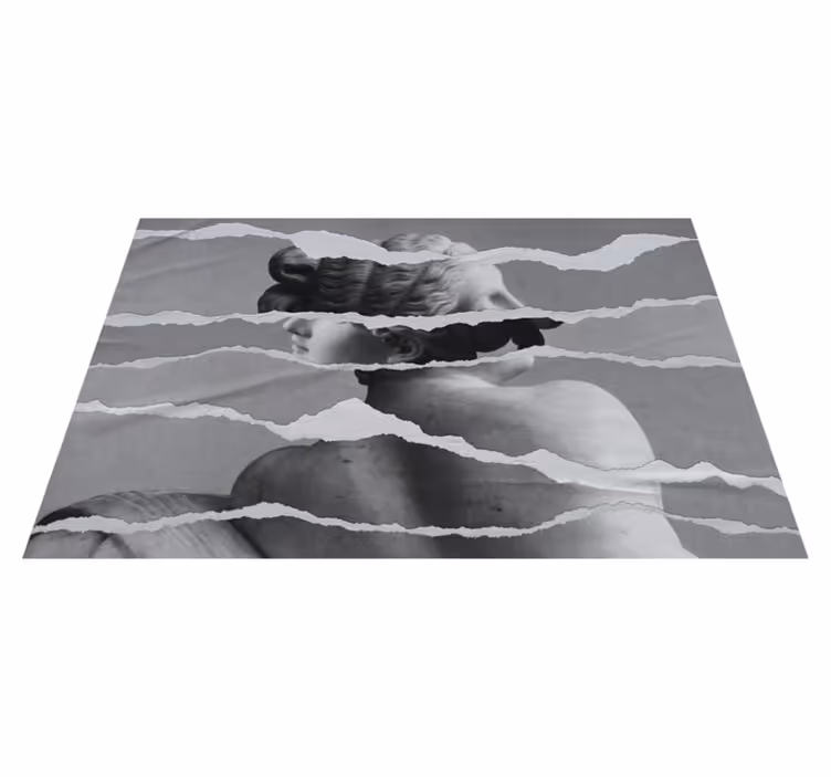 Efekt roztrhaného papíru vinylový koberec - TenStickers