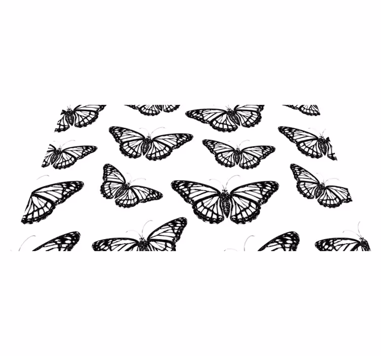Motýl symbol Vinylový koberec pro teenagery - TenStickers