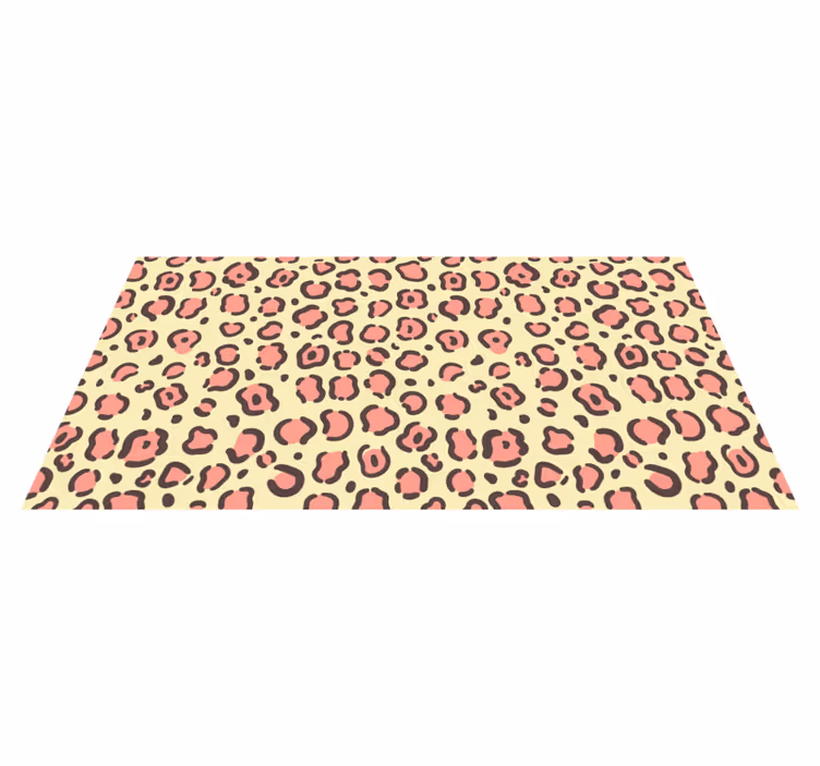 Vinylový koberec se zvířecím potiskem v leopardím vzoru - TenStickers