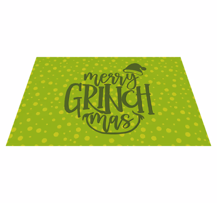 Jásot grinchmas Vinylový koberec Vánoce - TenStickers