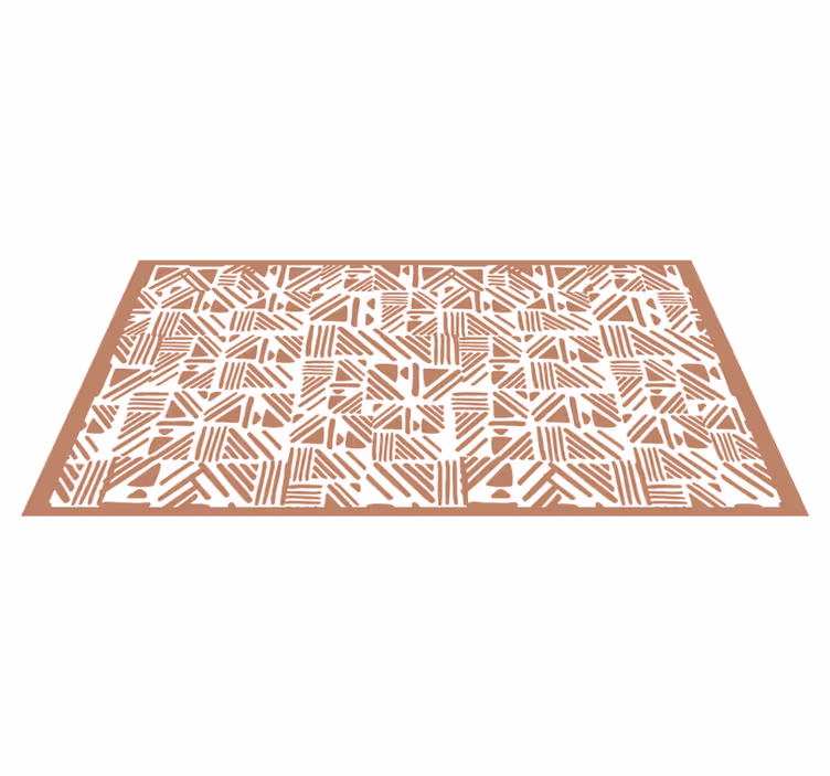 Kontrastní vzor Geometrický vinylový koberec - TenStickers