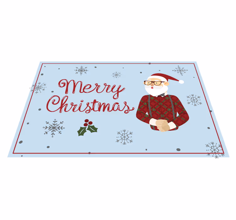 Vinylový koberec předvečer všech svatých veselý santa - TenStickers
