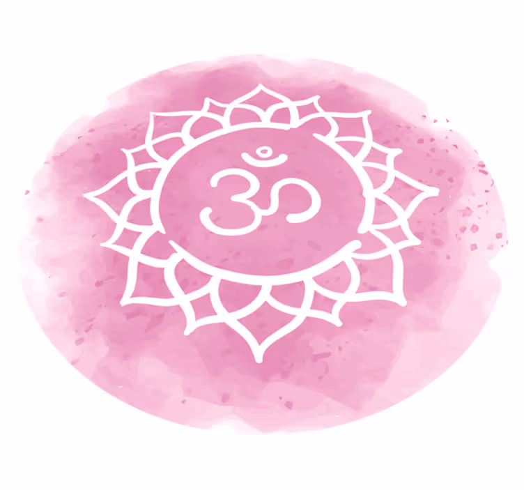 Symbol růžového lotosu Mandala vinylový koberec - TenStickers