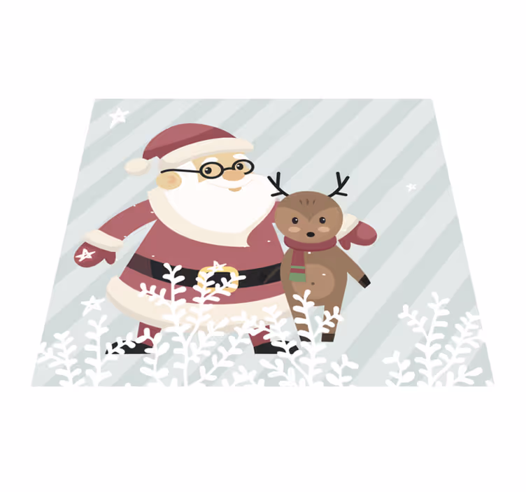Santa a sob Vinylový koberec Vánoce - TenStickers
