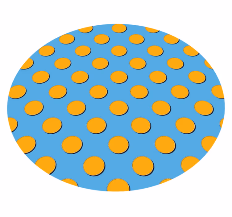 Zářivé puntíky Geometrický vinylový koberec - TenStickers