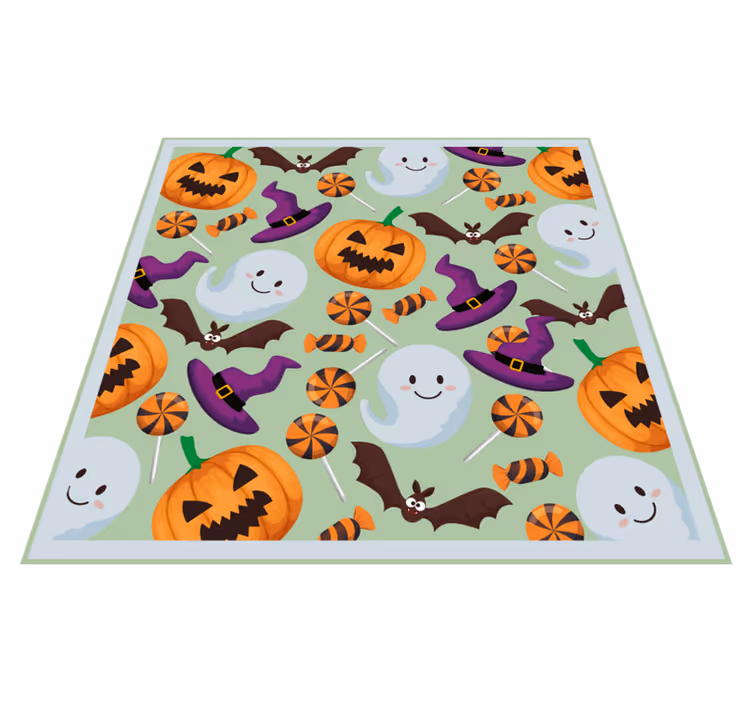 Vinylový koberec předvečer všech svatých halloweenové nálady - TenStickers