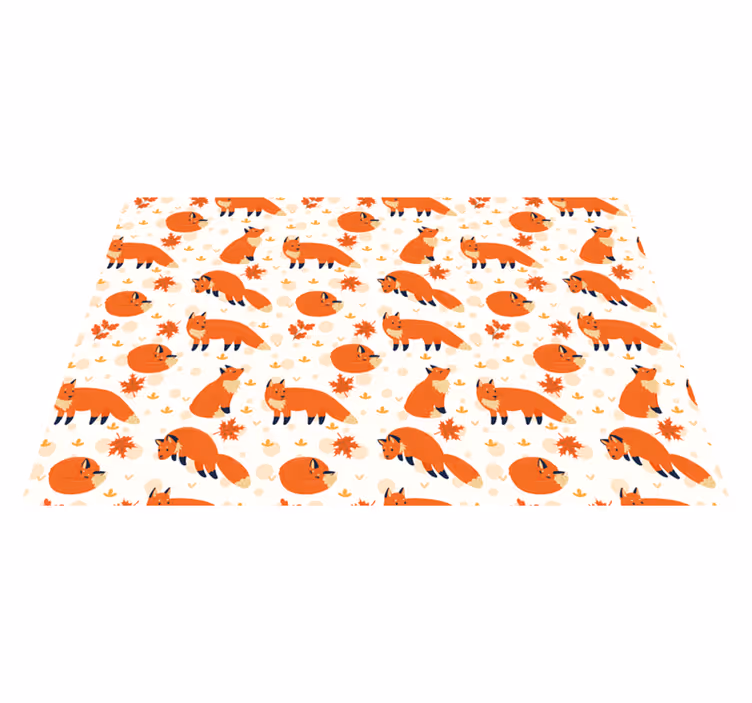 Vinylový koberec pro krásné lišky - TenStickers