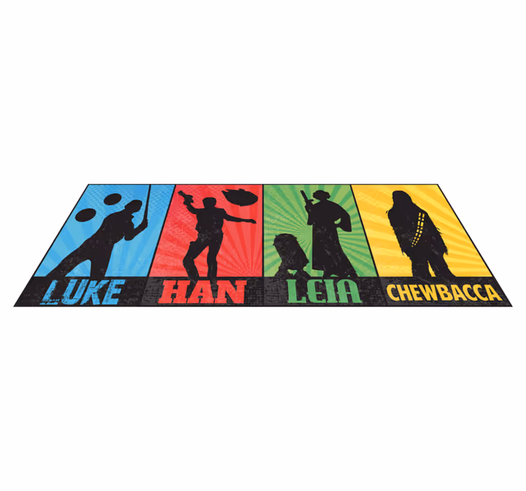 Vinylový kobereček z filmu v komiksovém stylu - TenStickers