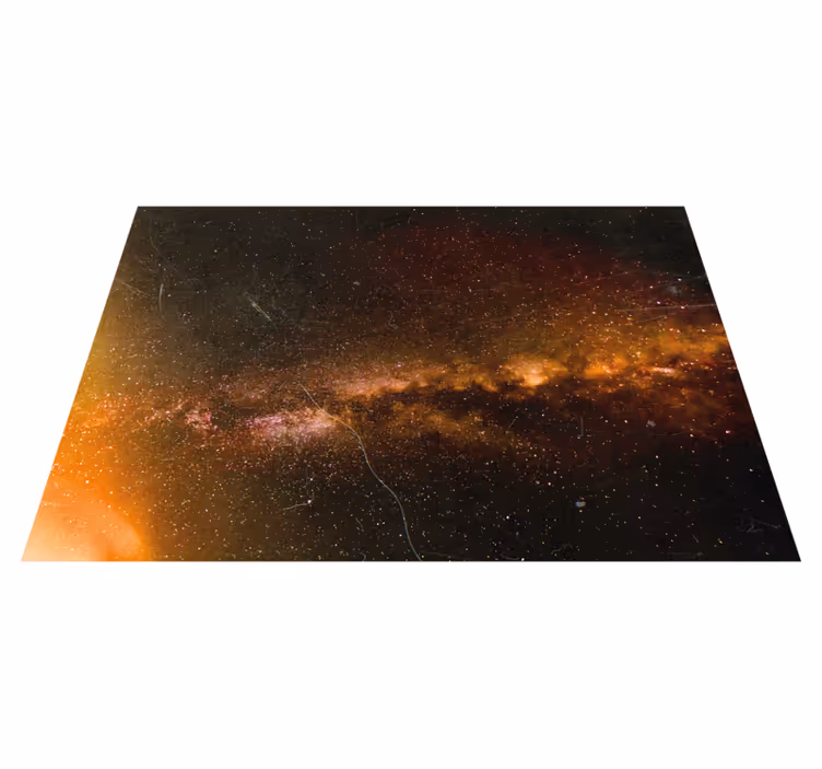 Pohled na kosmickou galaxii Vinylový koberec s hvězdami - TenStickers