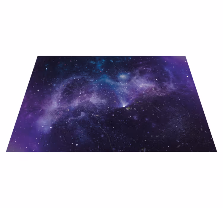 Vinylový koberec fialová hvězda sprcha příroda - TenStickers