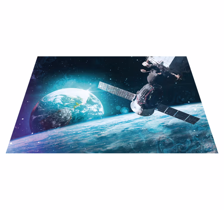 Průzkum galaktické cesty Vinylový koberec s hvězdami - TenStickers