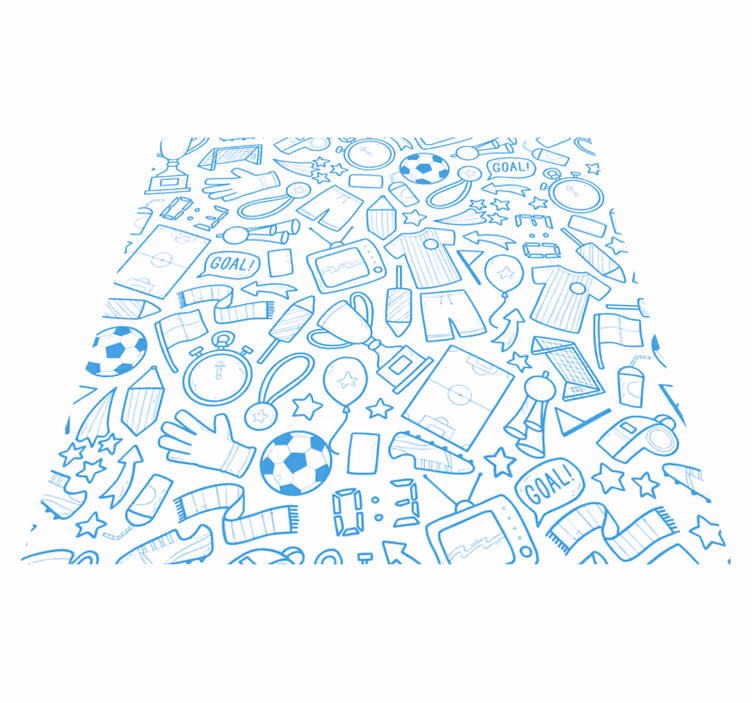 Sportovní prvky Vinylová hrací podložka - TenStickers