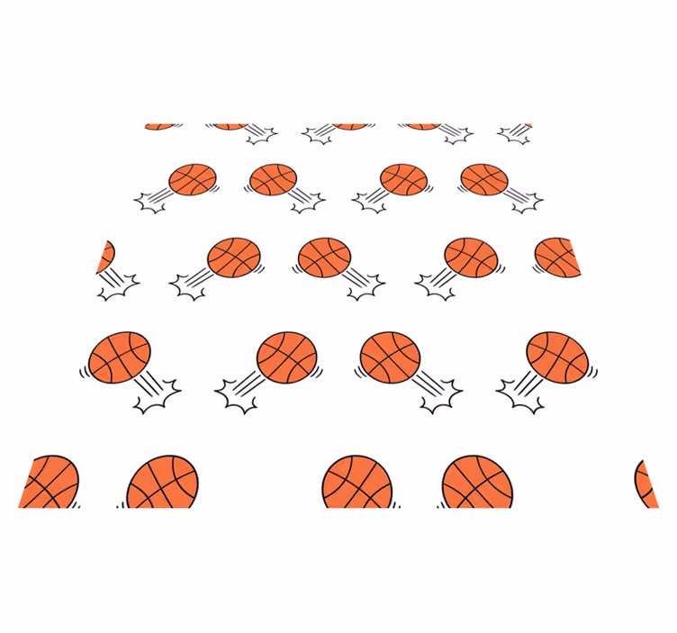 Vzor pohybu basketbalu Ostatní Vinylový koberec - TenStickers