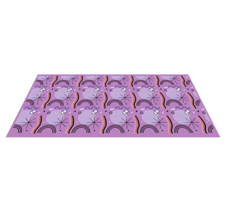 Fialový duhový vzor Ostatní Vinylový koberec - TenStickers