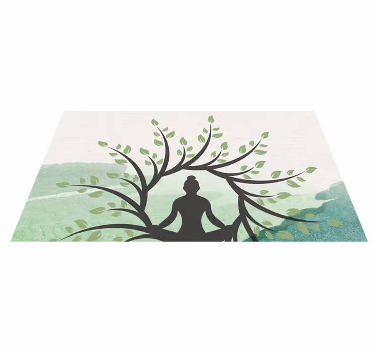 Návrh meditačního stromu Přírodní vinylový koberec - TenStickers