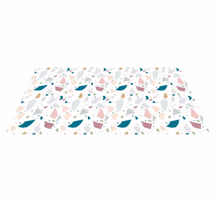 Koncepční postavy Geometrický vinylový koberec - TenStickers