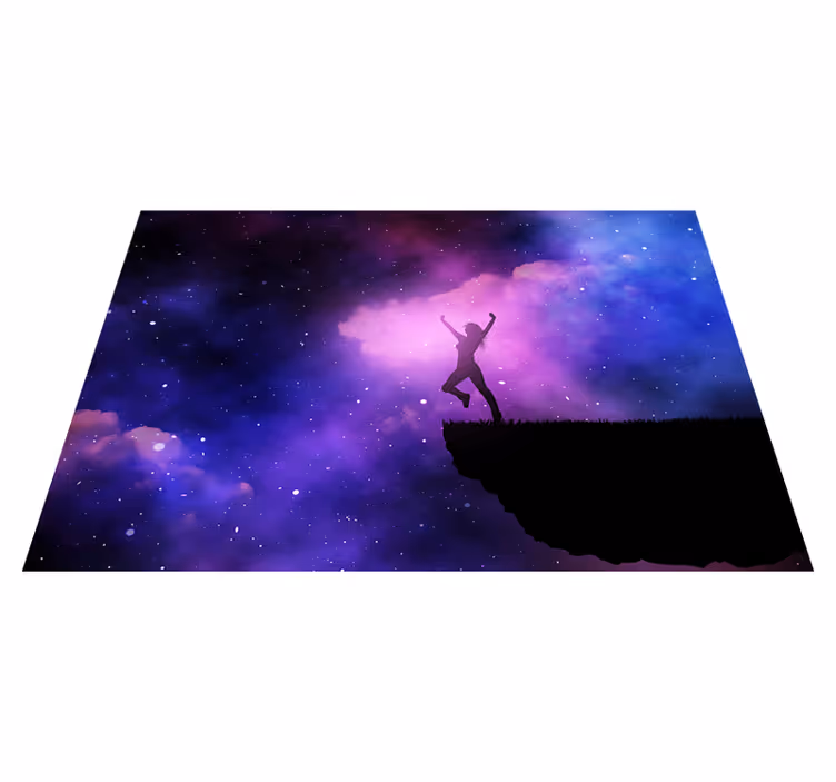 Kosmická plavba Vinylový koberec s hvězdami - TenStickers