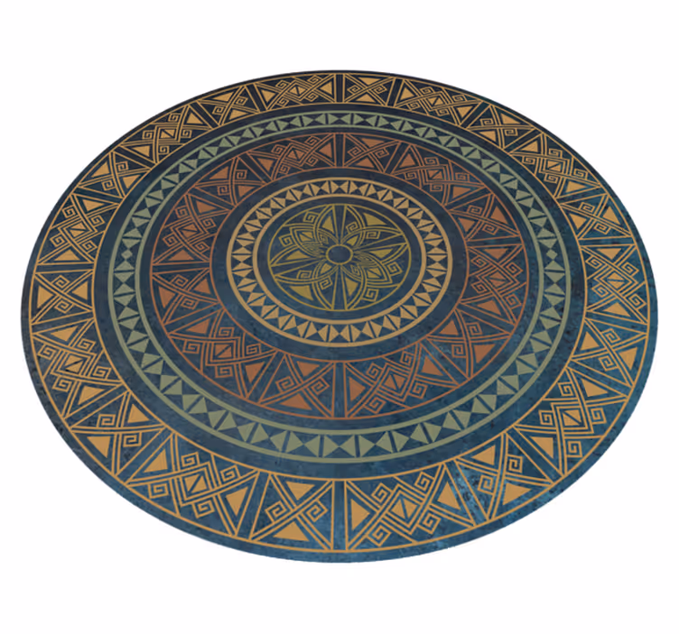 Starověká mandala Etnický vinylový koberec - TenStickers