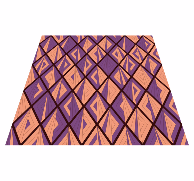 Harmonie geometrického vzoru Geometrický vinylový koberec - TenStickers