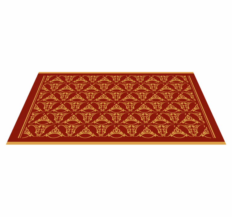 Elegance inspirovaná mandalou Vintage vinylový koberec - TenStickers