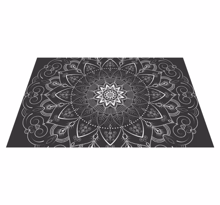 Symetrie vzoru mandaly Mandala vinylový koberec - TenStickers