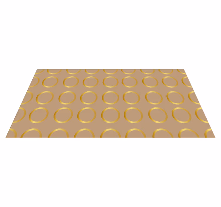 Geometrický kruhový motiv Geometrický vinylový koberec - TenStickers
