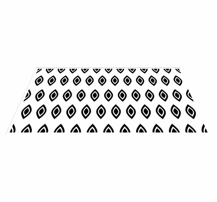 Geometrický motiv oka Moderní vinylový koberec - TenStickers