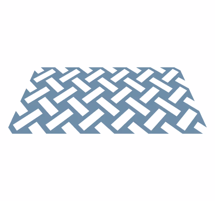Kontrastní chevron Geometrický vinylový koberec - TenStickers