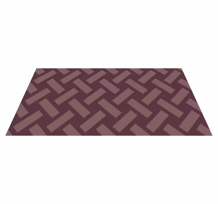 Vzor rybí kosti Geometrický vinylový koberec - TenStickers
