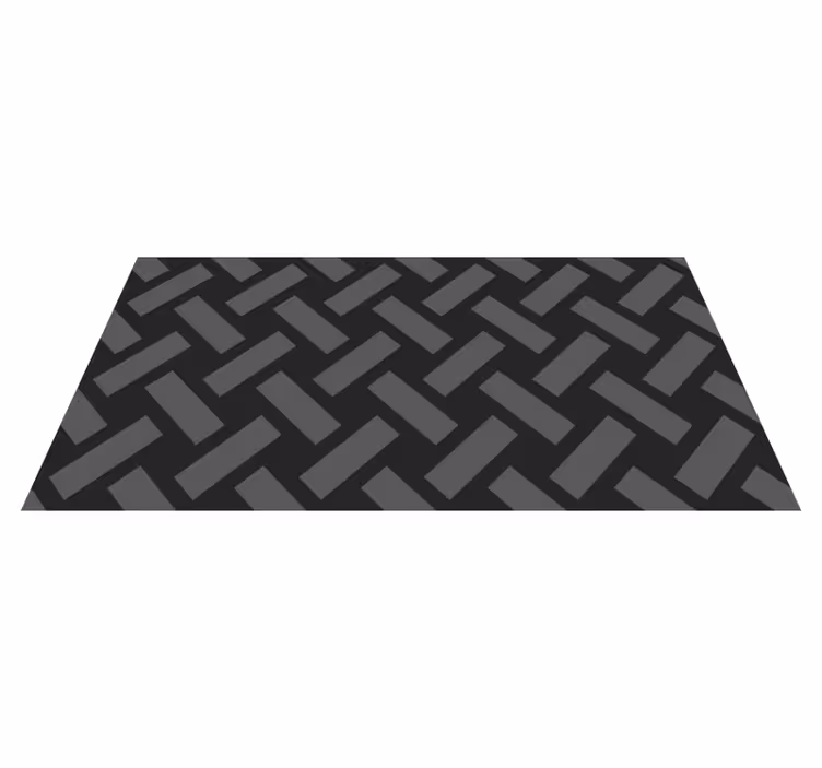 Jednobarevná rybí kost Geometrický vinylový koberec - TenStickers