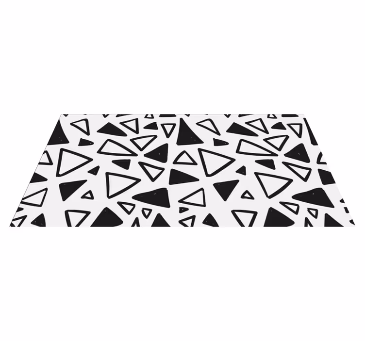 Abstraktní trojúhelníkový Geometrický vinylový koberec - TenStickers