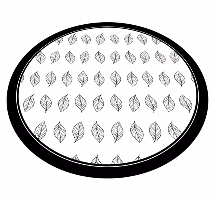 Botanický obrys Vinylový koberec s květinami a rostlinami - TenStickers