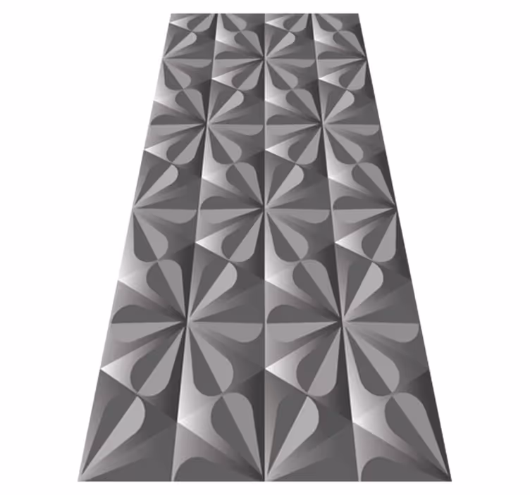 Geometrická symetrie Geometrický vinylový koberec - TenStickers