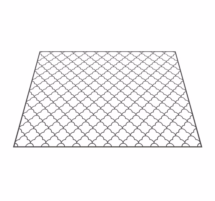 Překrytí mřížkovým vzorem Geometrický vinylový koberec - TenStickers