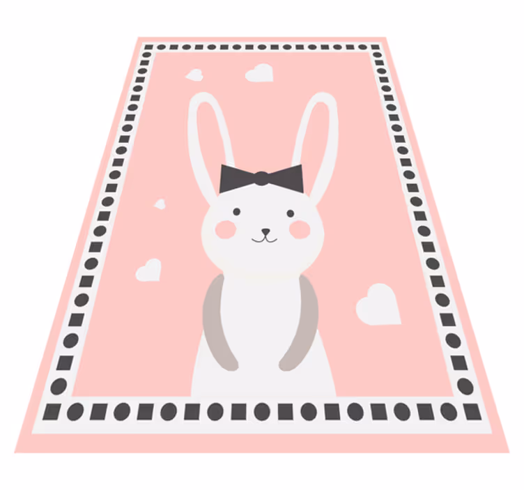 Vinylový koberec do školky s motivem králíčka - TenStickers
